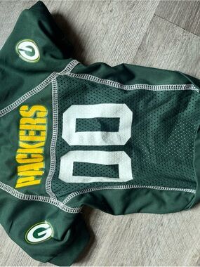 Green Bay Packers Green Dog Jersey with Number 00